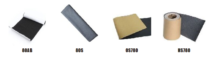 Skateboard grip tape sheets and rolls