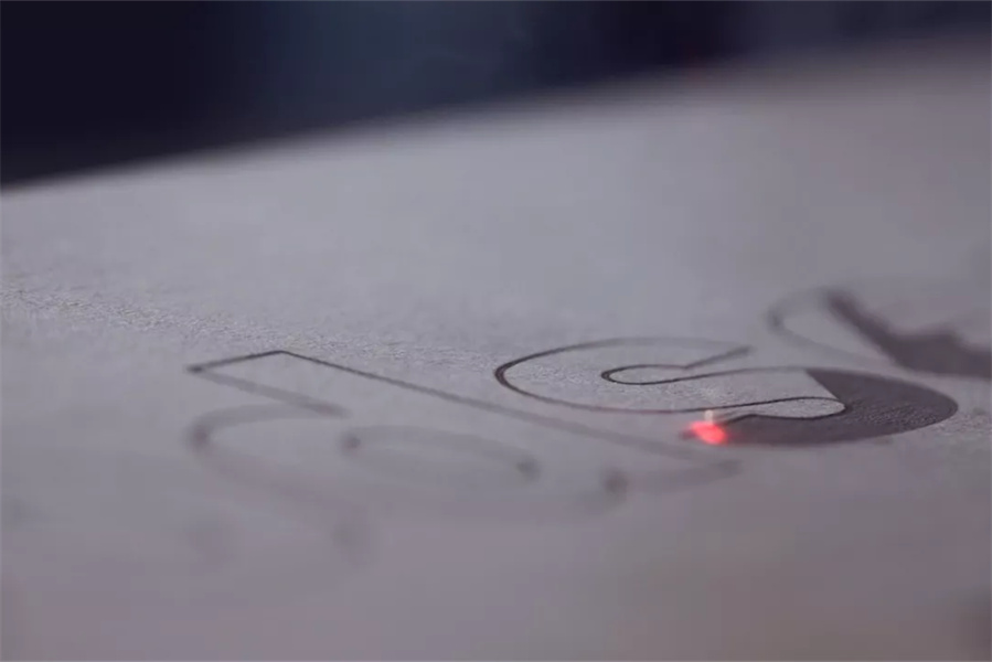 Laser engraving a logo into a surface